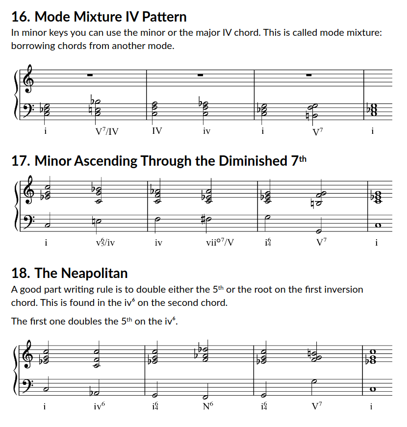 Cadence Patterns | Frazier Piano Studio